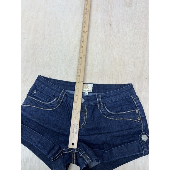 Arden B Womens Jean Shorts Size 4 Dark Wash Casual Summer Denim 30x3 - Picture 5 of 8